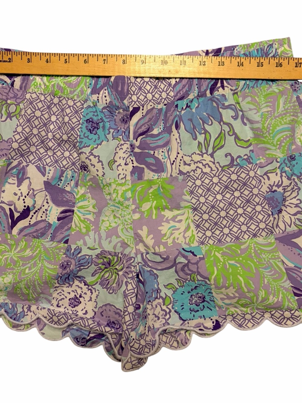 Lilly Pulitzer Biscayne Pajama Shirt and Short Set Women’s Size L Cotton Cozy - Picture 13 of 16